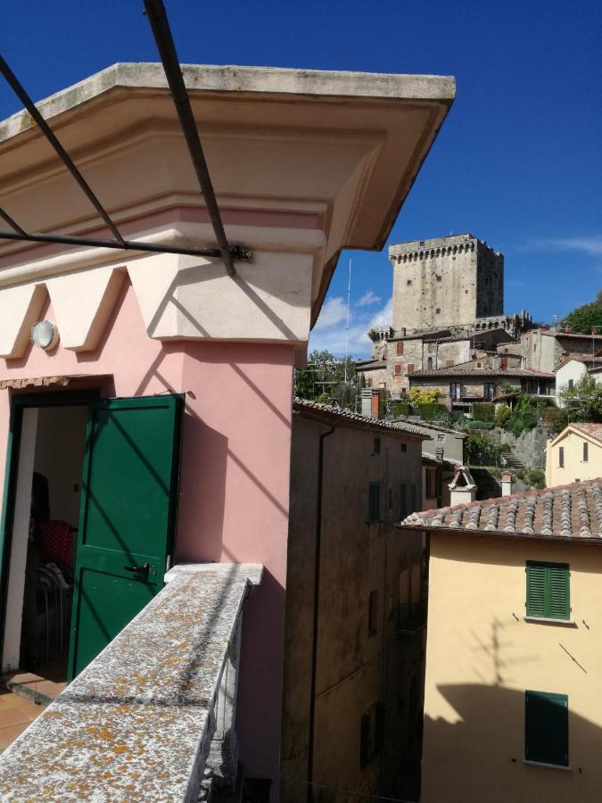 Mansarda Con Solarium Panoramico Su Centro Storico Di Sarteano Vicino Alle Famose Terme Della Val D'Orcia Leilighet Eksteriør bilde