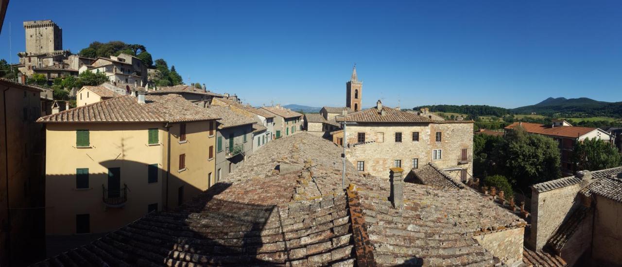 Mansarda Con Solarium Panoramico Su Centro Storico Di Sarteano Vicino Alle Famose Terme Della Val D'Orcia Leilighet Eksteriør bilde