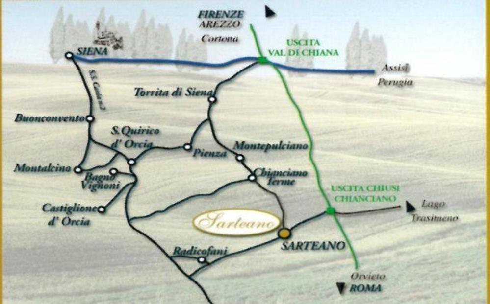 Mansarda Con Solarium Panoramico Su Centro Storico Di Sarteano Vicino Alle Famose Terme Della Val D'Orcia Leilighet Eksteriør bilde